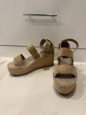 Coconuts by Matisse Tan Espadrille Wedge Sandals